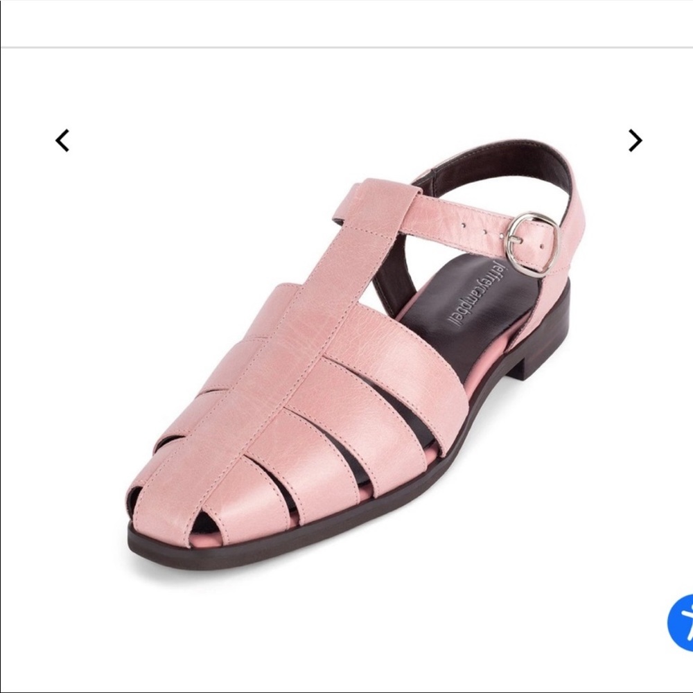 Jeffrey Campbell pink Landen shoes flats Sz 7.5 cut out